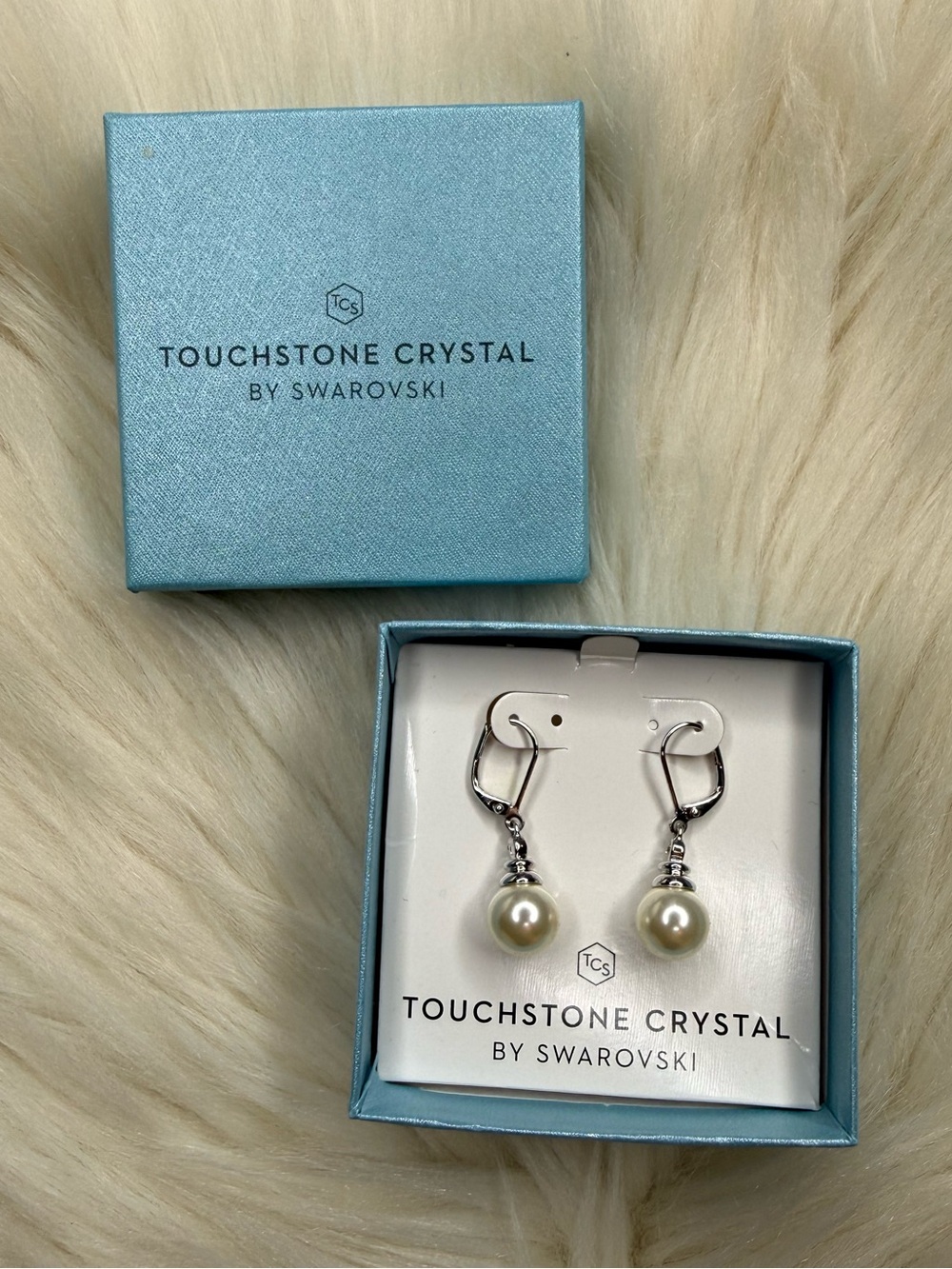 *NEW* Touchstone Crystal by Swarovski Pearl Drop Earrings